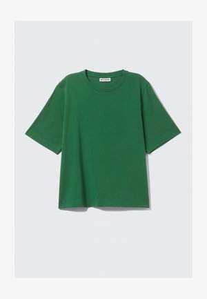 Weekday PERFECT BOXY - T-paita - dark green