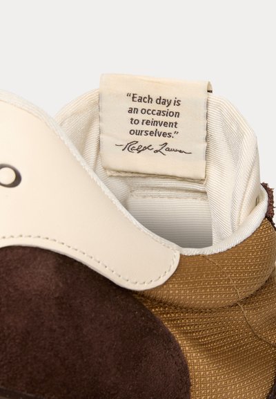 Polo Ralph Lauren TRAIN 89 SUEDE-PANELED SNEAKER UNISEX - Sapatilhas - brown multi