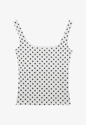 Stradivarius, TANK TOP WITH A SQUARE-CUT NECKLINE 08044655 - Débardeur - mottled blue