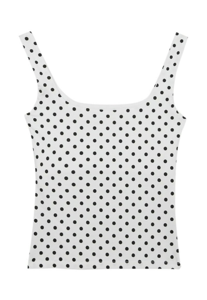 Stradivarius TANK TOP WITH A SQUARE-CUT NECKLINE 08044655 - Débardeur ...