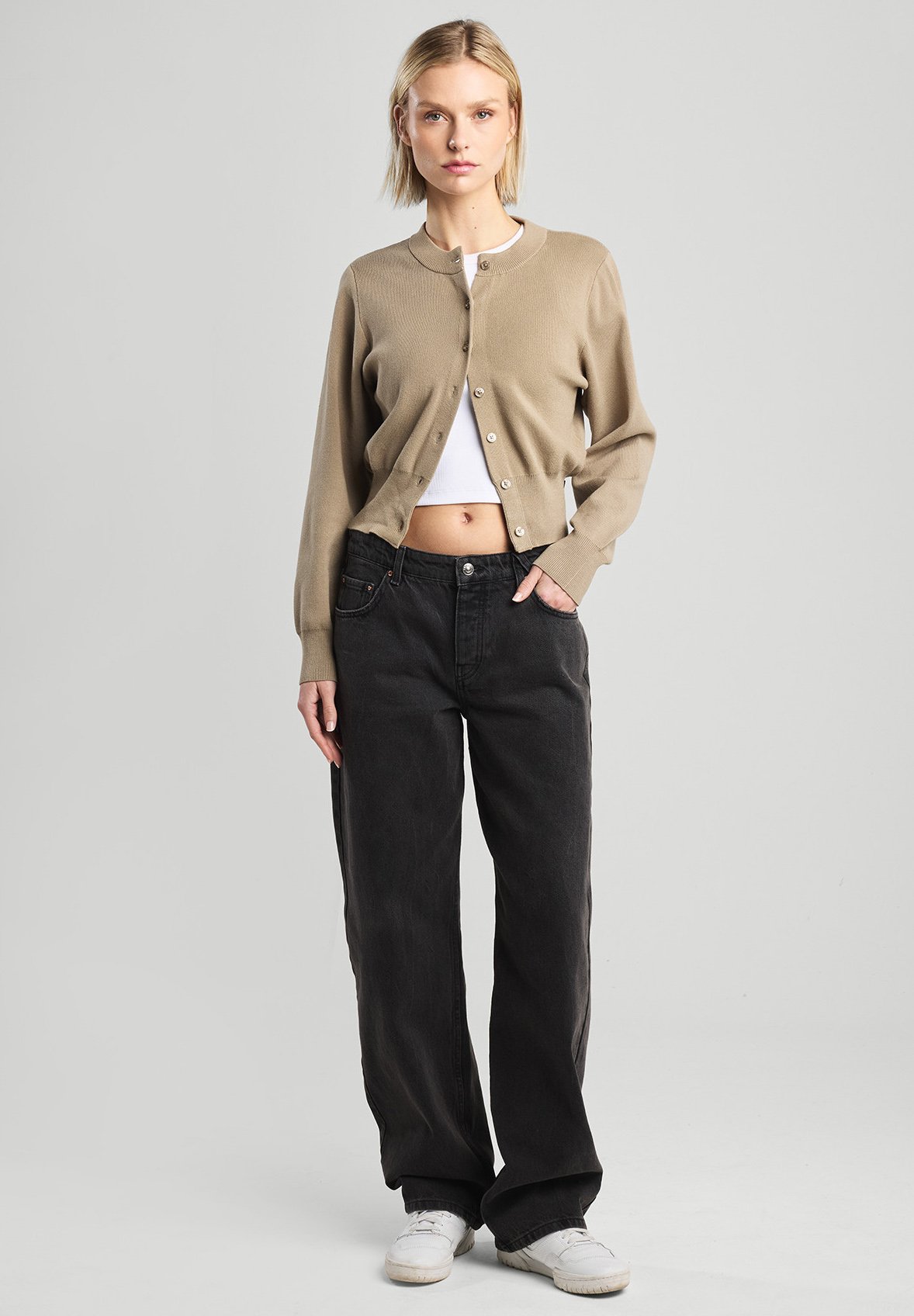 andmary kitty knit tops black kitty knit tops Beige トップス