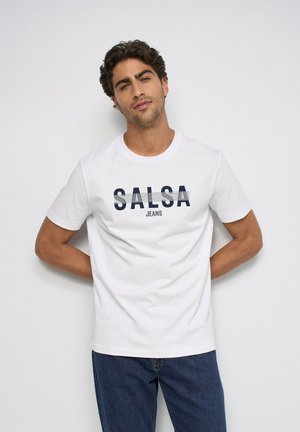 Salsa Jeans, SALSA JEANS T-SHIRTS SLIM - Camiseta estampada - weiß