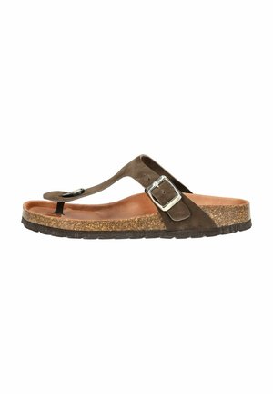 ZEHENSTEG - T-bar sandals - dunkelbraun