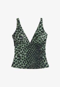Non sélectionné, green black leopard print