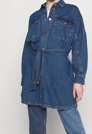 Pitkä takki - blue denim