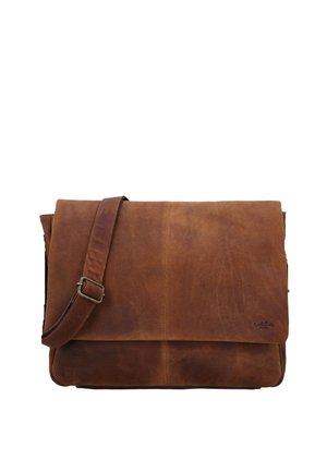 Gusti Leder REIGN - Taška cez plece - braun
