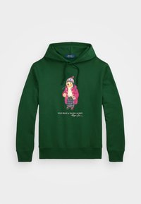 POLO BEAR FLEECE HOODIE - Jersey con capucha - vintage pine