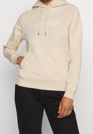 Felpa con cappuccio - tan