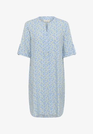 Cream, CR TIAHFOLD UP - Robe chemise - blue yellow small floral