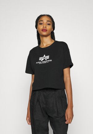 Alpha Industries BOXY - T-Shirt print - black