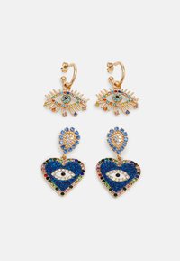 PCNILLIA EARRINGS 2 PACK - Auskarai - gold-coloured