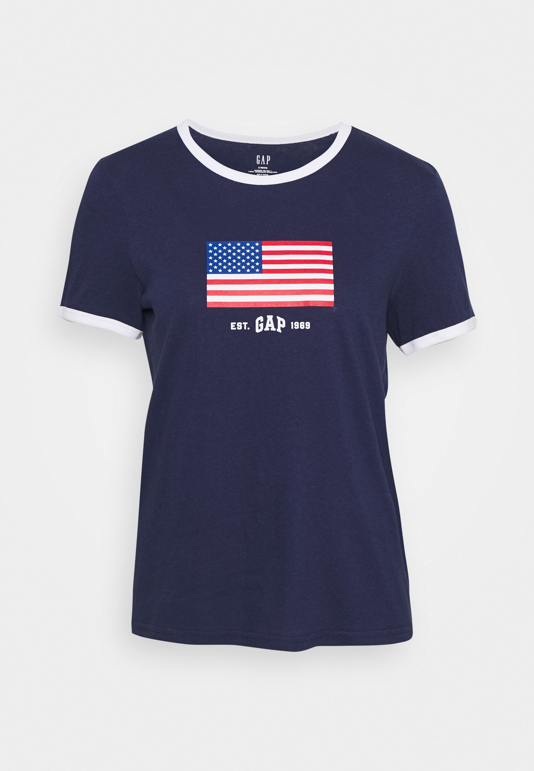 GAP Petite AMERICANA TEE T shirts med print new navy GAP AMERICANA TEE - T-shirts med print - new navy