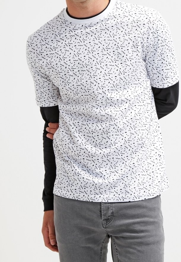 Topman Langarmshirt - white