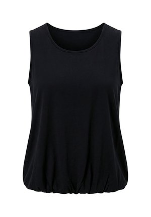 Ulla Popken, ELASTIC HEM TANK - Top - black