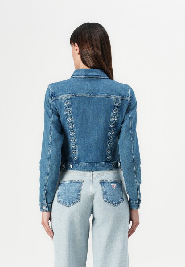 SEXY TRUCKER LACE UP - Denim jacket