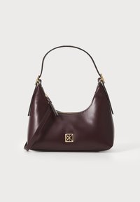 EMBLEM HW LEATHER MINI SHOULDER BAG - Sac à main - fudge
