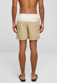 Urban Classics BLOCK  - Fürdőnadrág - unionbeige/softseagrass