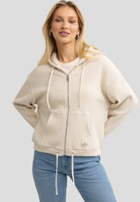 Sweater met rits - creme