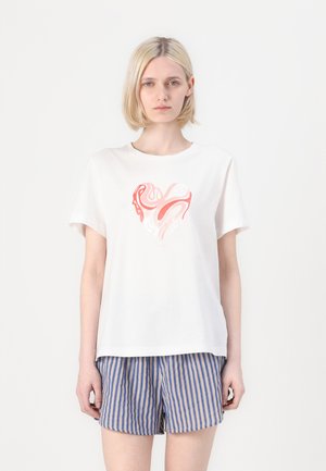CREW NECK - T-shirts med print - off white