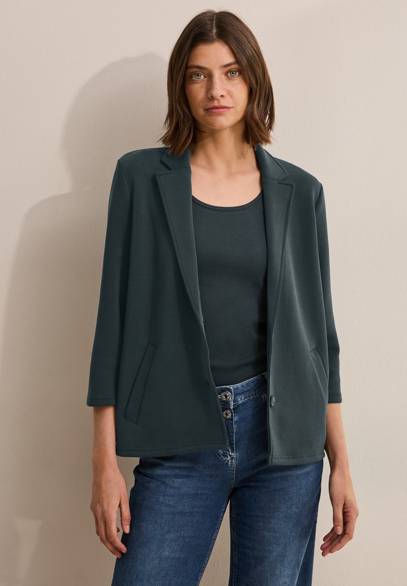 CECIL - Basic Sweatblazer In Black Reduziert Im Sale