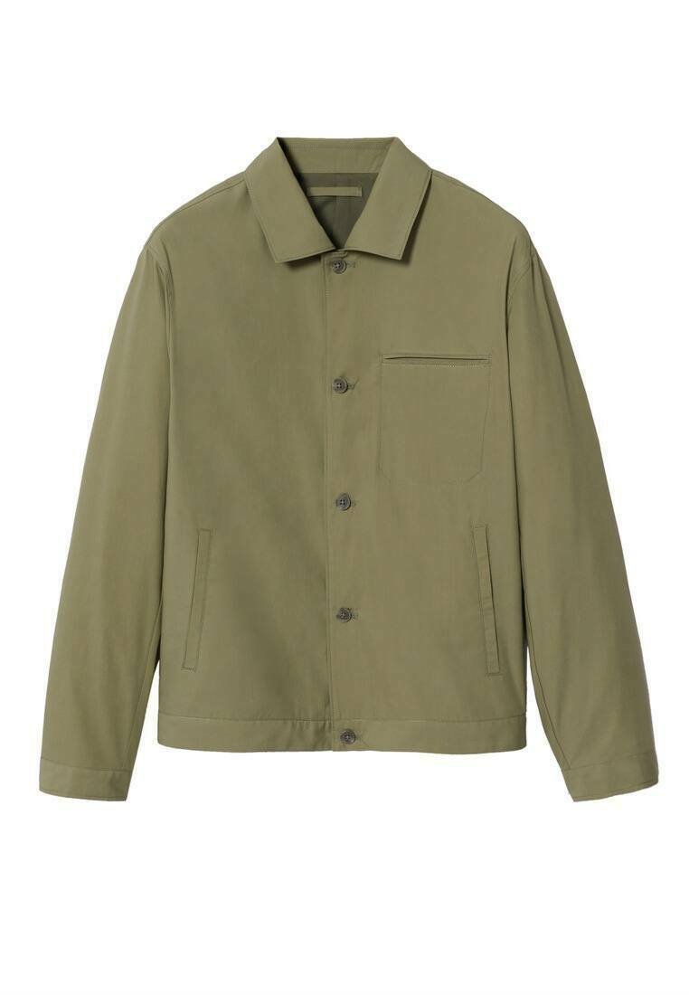 Mango Lichte jas groen
