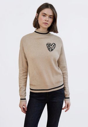 MIT HERZ - Maglione - beige