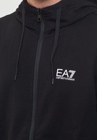 EA7 Emporio Armani Felpa con cappuccio - black
