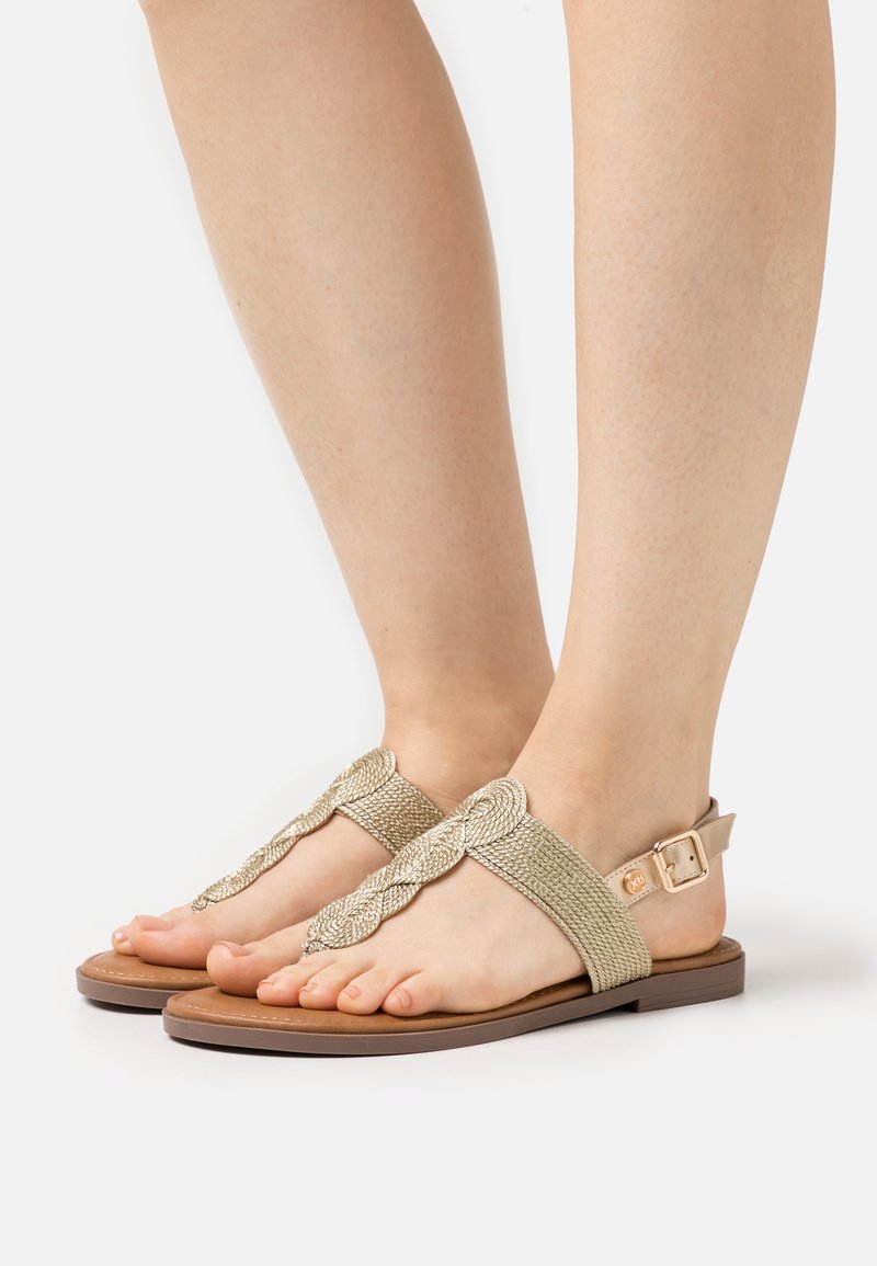 XTI Tbar sandals gold/goldcoloured Zalando.ie