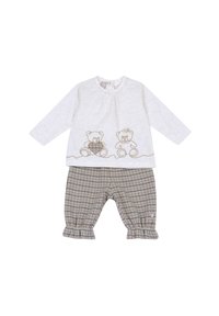 Chicco OUTFIT SET - Stoffhose - white