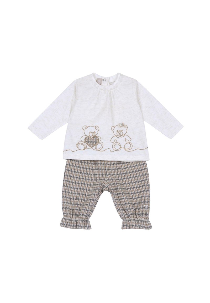 Chicco OUTFIT SET - Stoffhose - white
