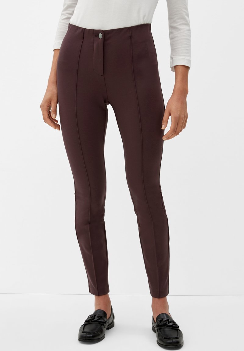 s.Oliver BLACK LABEL 7/8 MIT BIESEN - Legging - aubergine