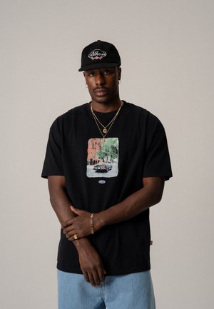 BLKVIS FLOWER TEE UNISEX - T-Shirt print - black