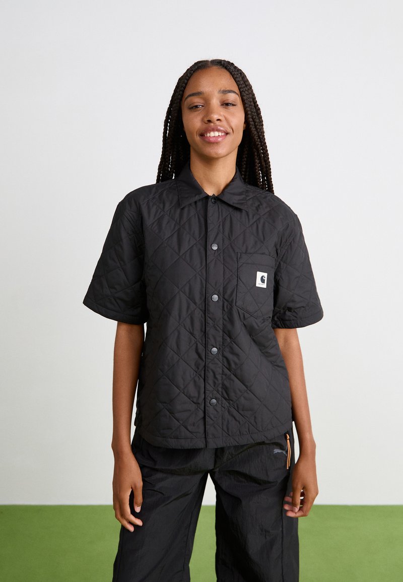 Carhartt WIP LAURENS SHIRT - Button-down blouse - black