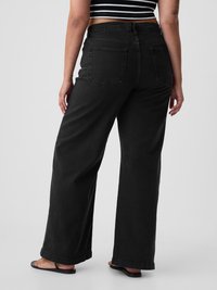 GAP STRIDE SAVILLE - Wide leg - washed black