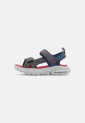 RAZOR SPLASH - Walking sandals - charcoal/navy/red