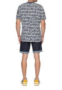 QS MIT ALL-OVER - T-shirt print - tiefblau