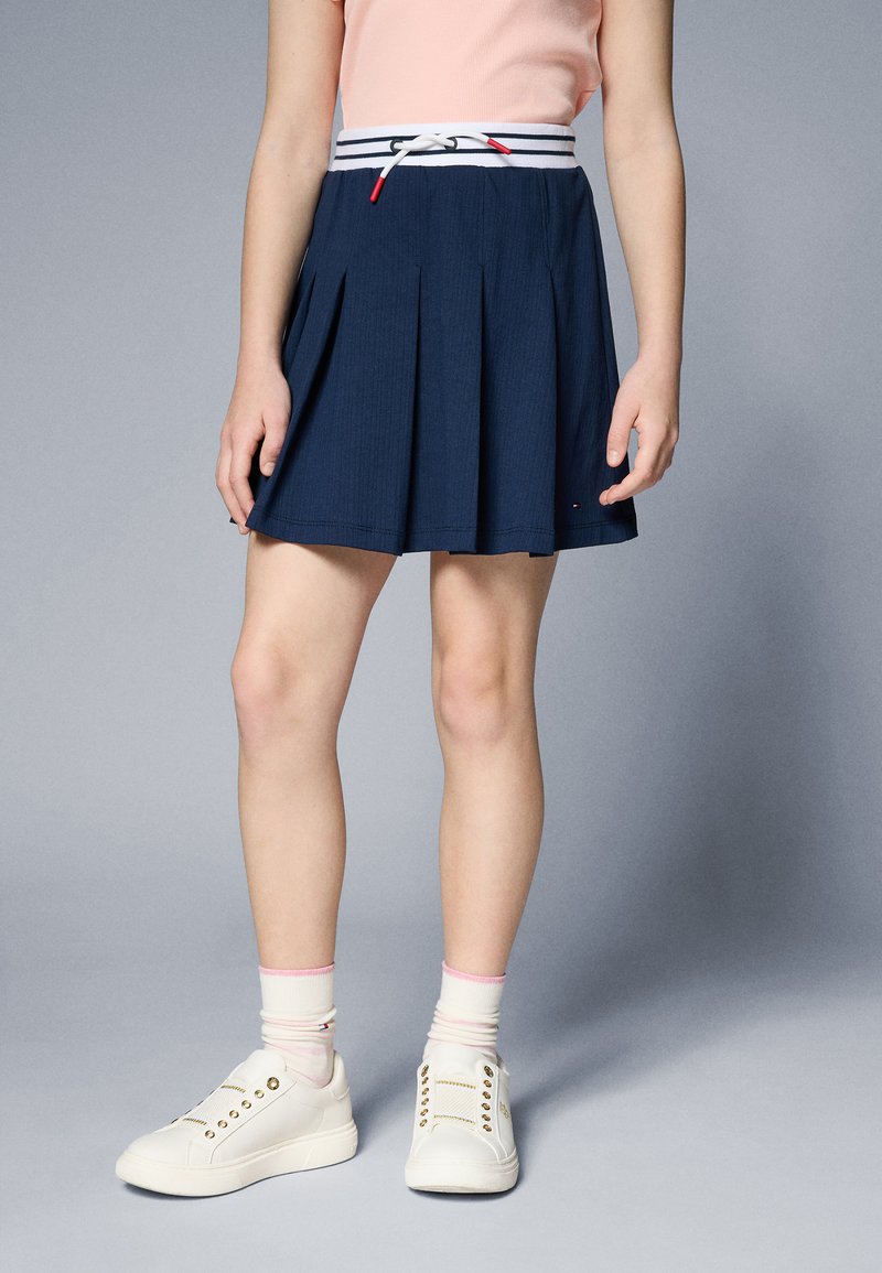 Tommy Hilfiger - PLEATED SKIRT - Falda acampanada - dark night navy, Ampliar