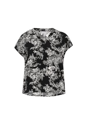usha, Bluse - black white