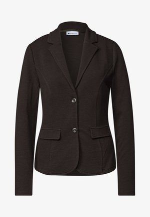 Street One, BASIC BLAZER MIT STRUKTUR - Blazer - black coffee mel
