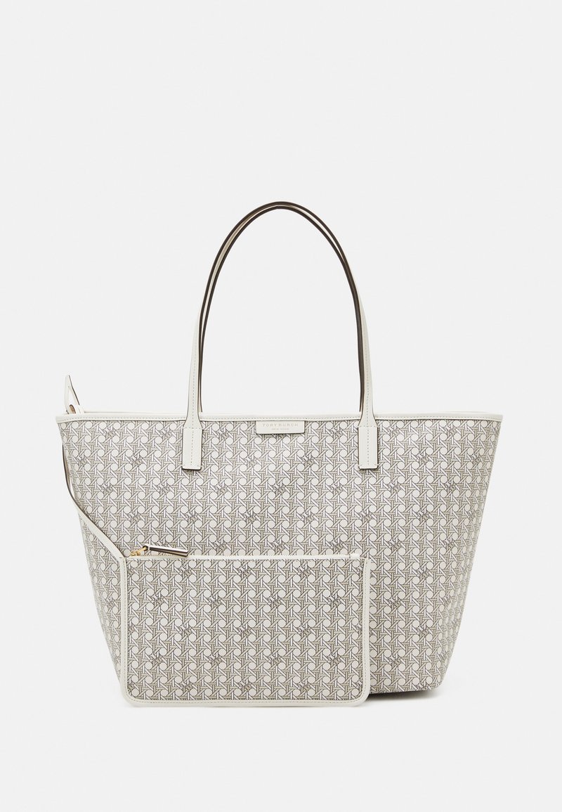 Tory Burch BASKETWEAVE TOTE SET - Borsa a mano - offwhite