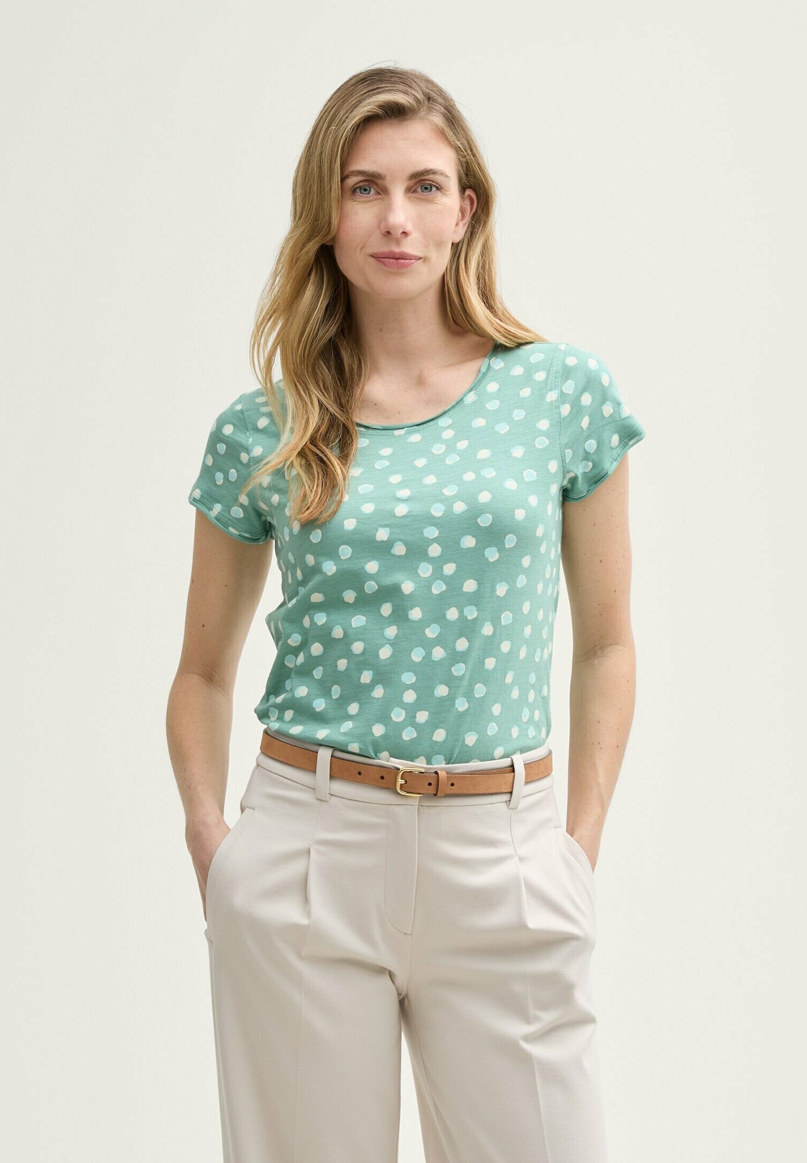 TOM TAILOR T-shirt con stampa - true green/verde