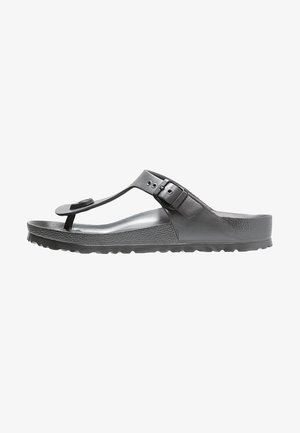 Birkenstock GIZEH - Sandalias - metallic anthracite