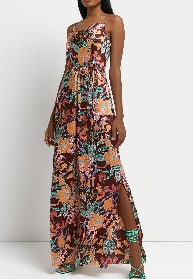 Damen Kleider | River Island Jumpsuit brown/braun - GJ61497 Damen Kleider | River Island Jumpsuit brown/braun - GJ61497