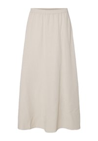 PCKLARISA LONG SKIRT - Maxi skirt - silver gray