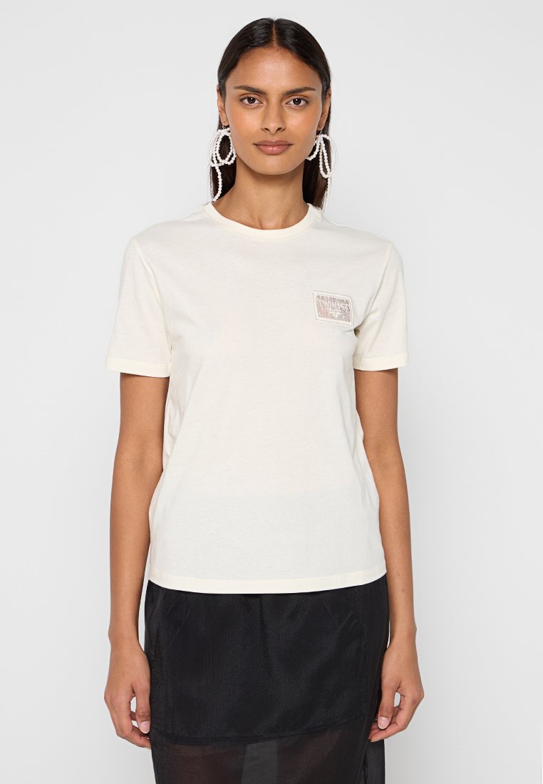 TWINSET T-shirt basic crème