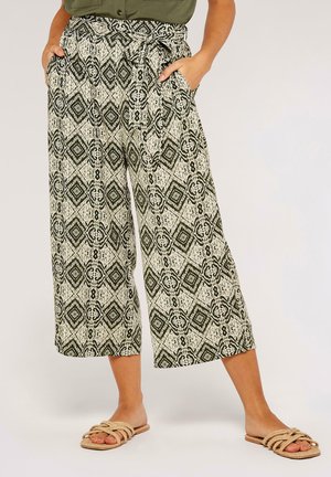 Apricot IKAT TILE - Stoffhose - khaki