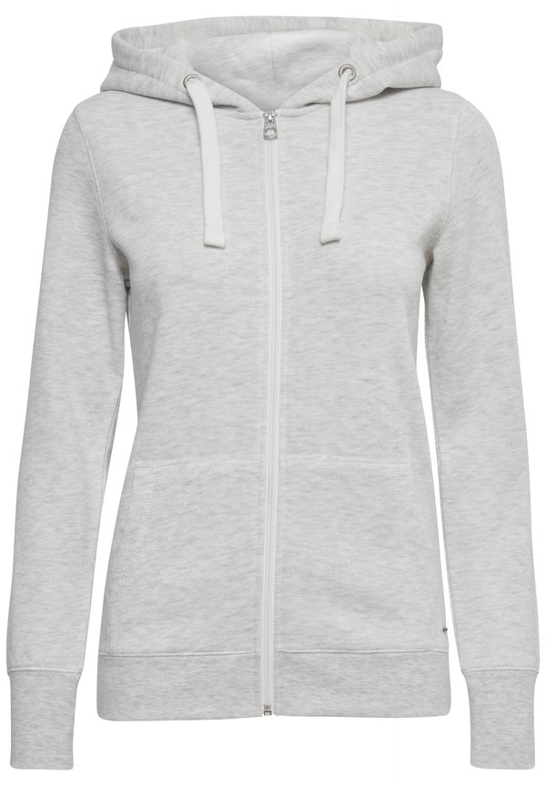 OXOLINDA - Zip-up sweatshirt - oyster gray melange3