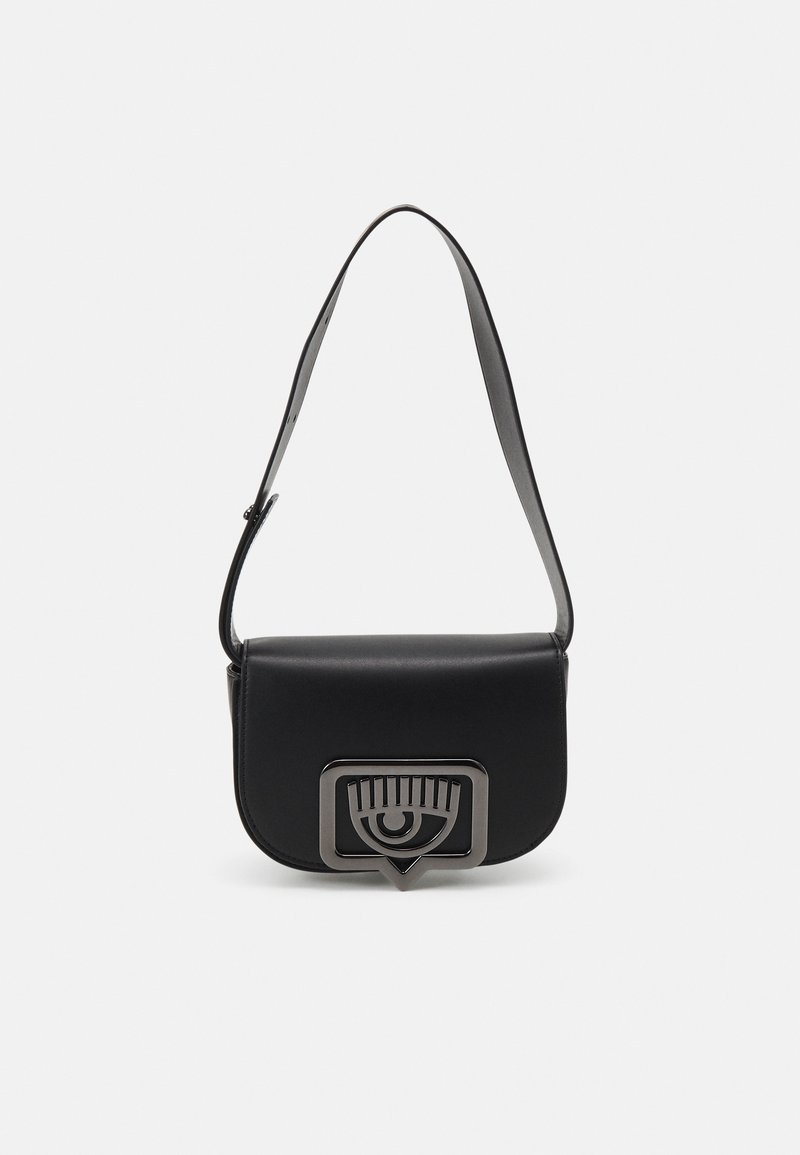 Sac De Soirée Chiara Ferragni EYELIKE BAGS - Noir, Cuir, Modèle 73SB4BA3ZS520899, Neuf Avec étiquettes