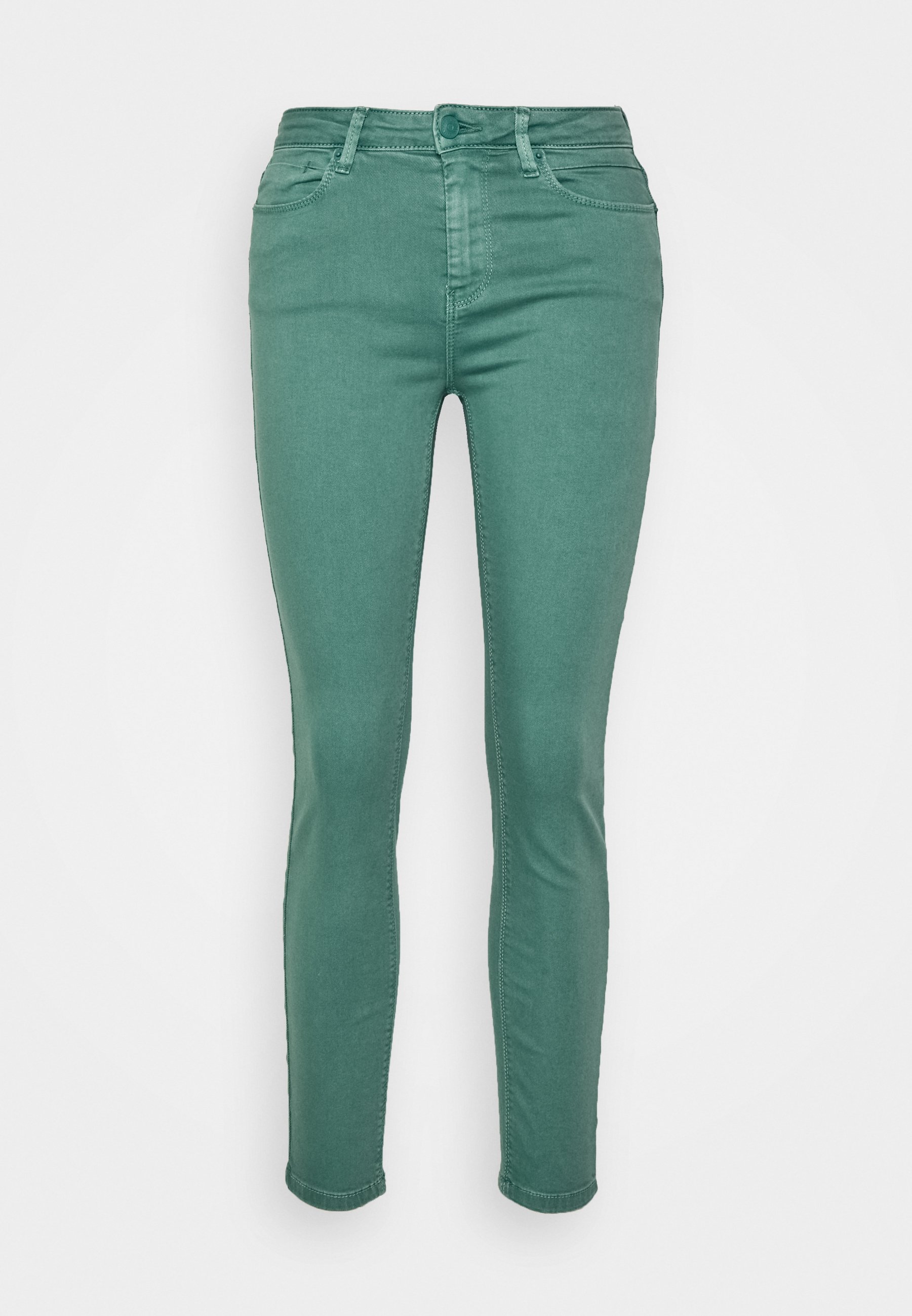 Springfield Sarga Color Lavado Jeans Skinny Fit, Women's, Size: 14, Green