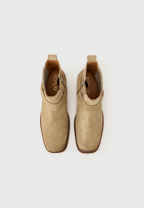 KORA CHELSEA ROCK - Cowboy/biker ankle boot - beige3